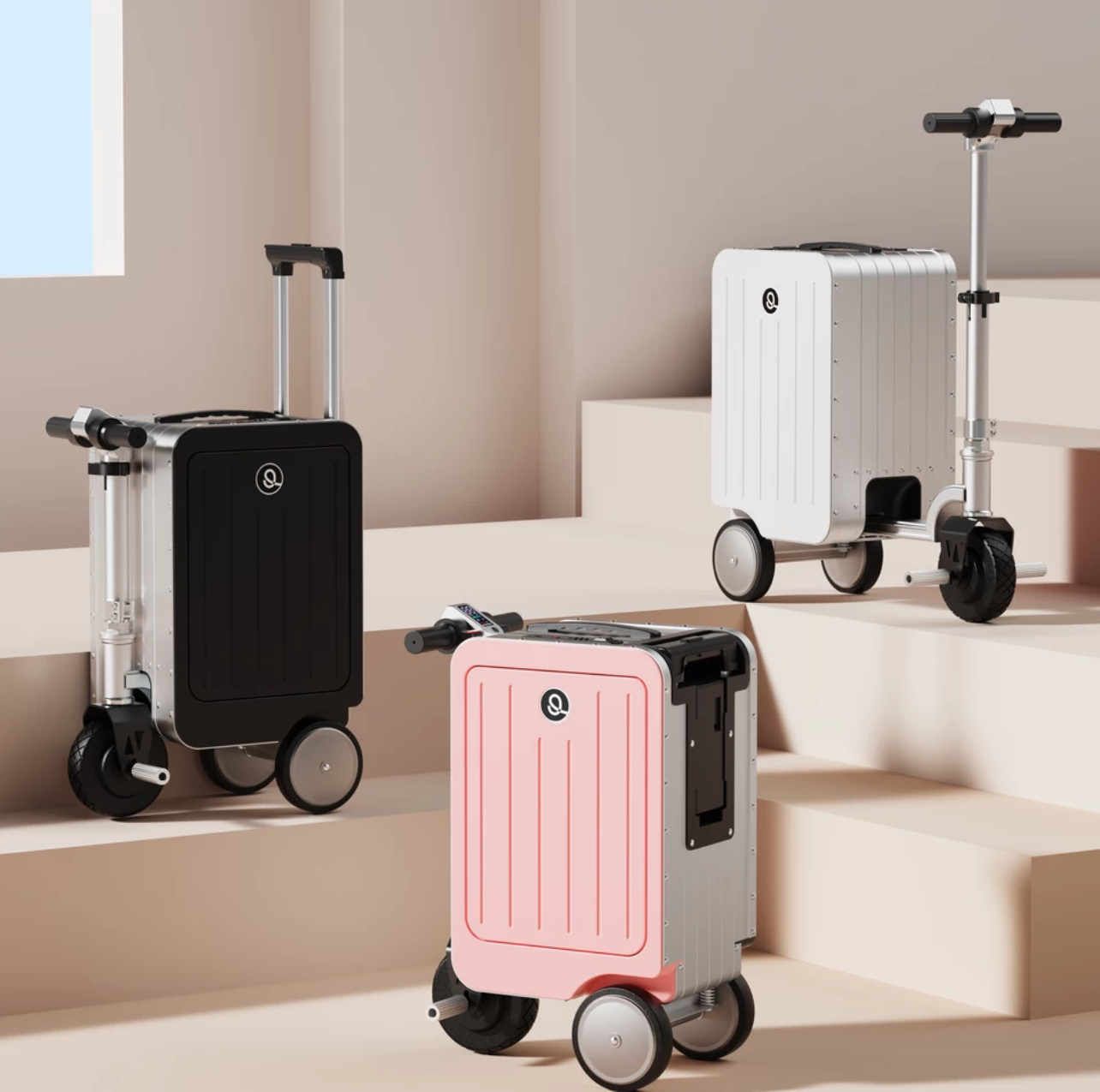 Smart Electric Suitcase 20-Inch, Sa3 Pro Remote Control Version, One-Button Extension And One-Button Speed Limit, Weighing Only 8.3Kg, Led Ambient Light, With A Load Capacity Of 110Kg Application Scenario