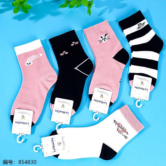 Spring and summer casual cotton socks, women's socks, men's long sports and trendy long socks for both men and women, children's cotton socks, 8-12 years old CP605146143 details Picture