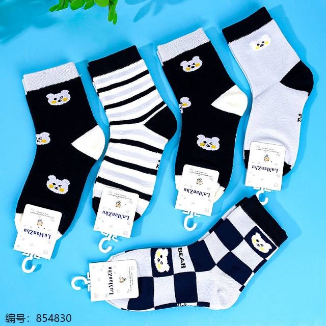 Spring and summer casual cotton socks, women's socks, men's long sports and trendy long socks for both men and women, children's cotton socks, 8-12 years old CP605146143 Specification drawing