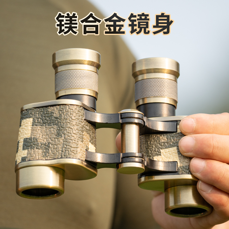 Factory Direct Sales 6X24 Red Copper Bronze Low-Light Night Vision High-Definition High-Magnification Coordinate Distance Measuring Telescope, Sulfurized Leather Packaging details Picture