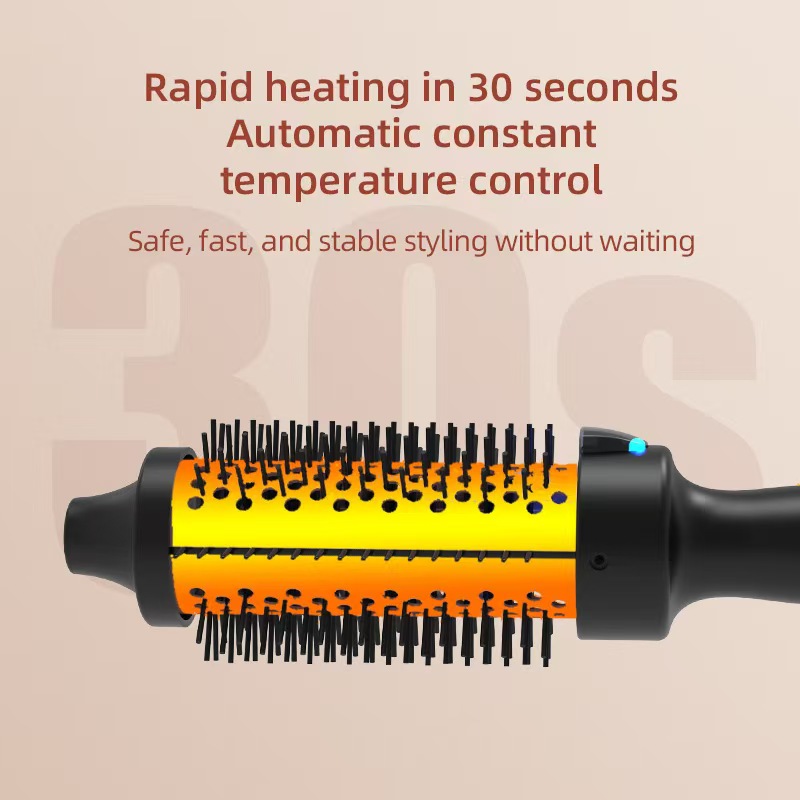 Export fluffy and curly hair comb, tube comb, electric curling comb, long and short hair styling, electric heating comb, fluffy perming hair, curly hair comb, inner curling Item Picture