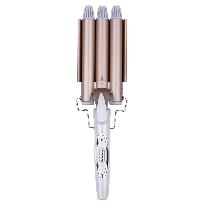 Jianda Ceramic Glaze Large Egg Roll Bar Three-bar Curling Iron Egg Roll Head Three-tube Curling iron Specification image