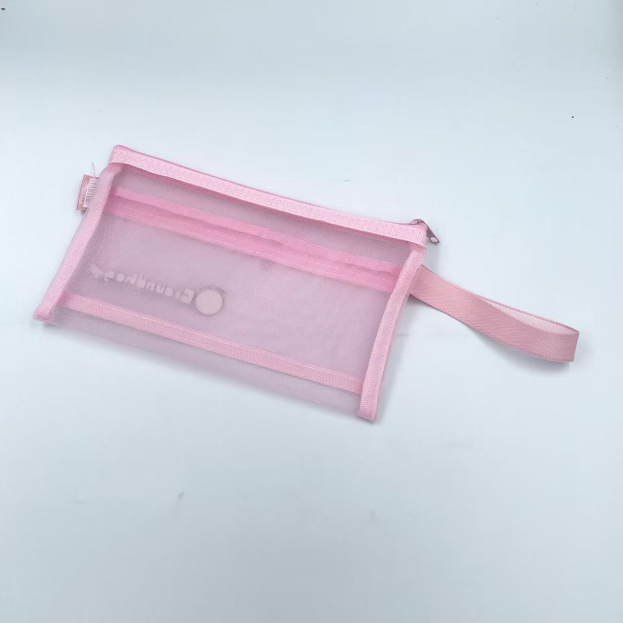 B6 mesh zipper bag, cartoon printed mesh bag, student stationery bag, double-layer pen case, office materials bag pic 3