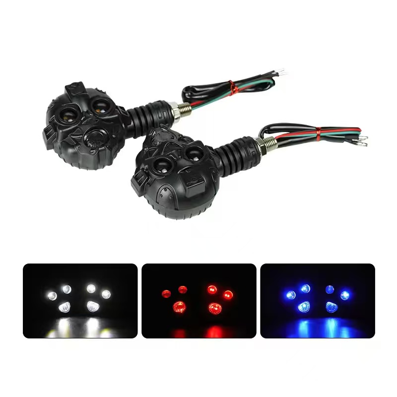 Motorcycle turn signals, led dual-color turn lights, taillights, decorative lights, 12-volt lights, turn signals, corner lights Specification drawing