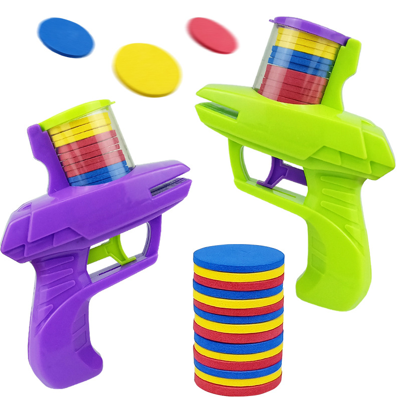 Children's flying saucer guns, radish guns, EVA toy guns, parent-child outdoor toys, soft bullet guns, battle street stall wholesale Item Picture