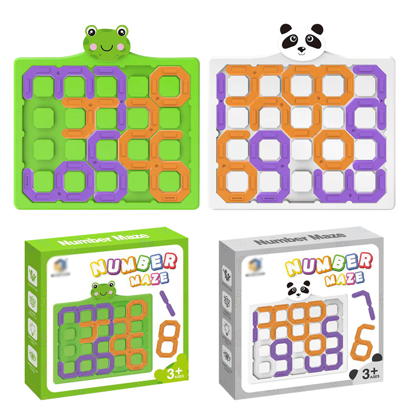 Wholesale digital maze puzzles for children's early education enlightenment, brain training for young children, intelligence problem-solving and passing levels, and educational toys Item Picture