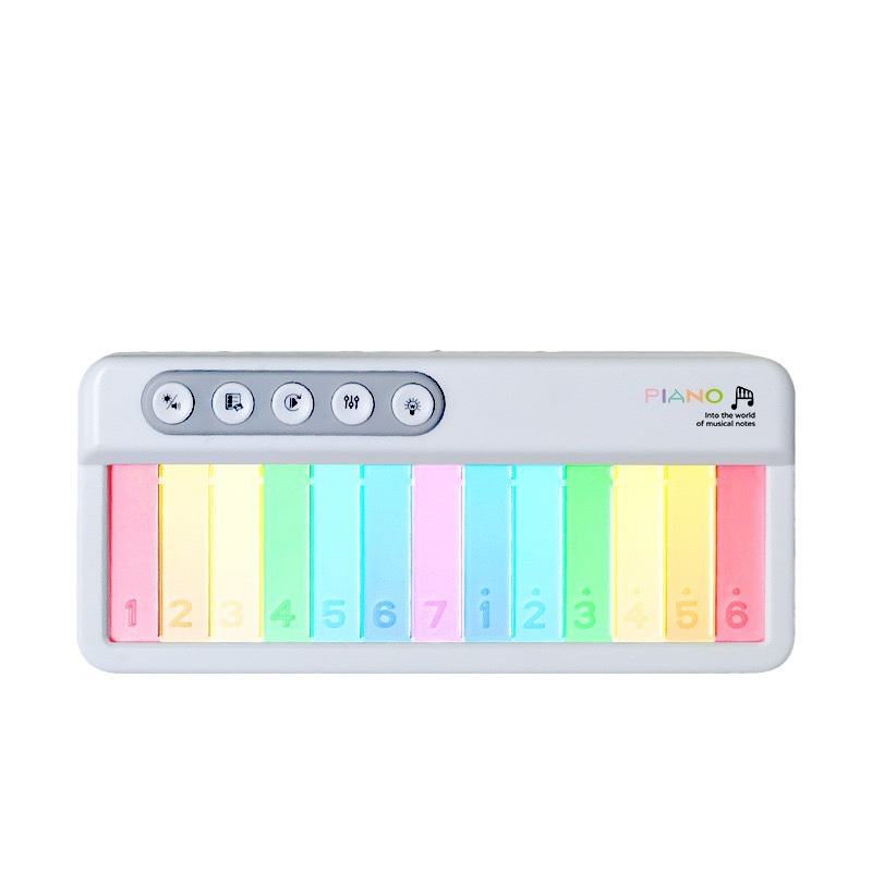 New children's multi-functional electronic organ, baby piano instrument, infant rainbow light music box, early education toy Application Scenario
