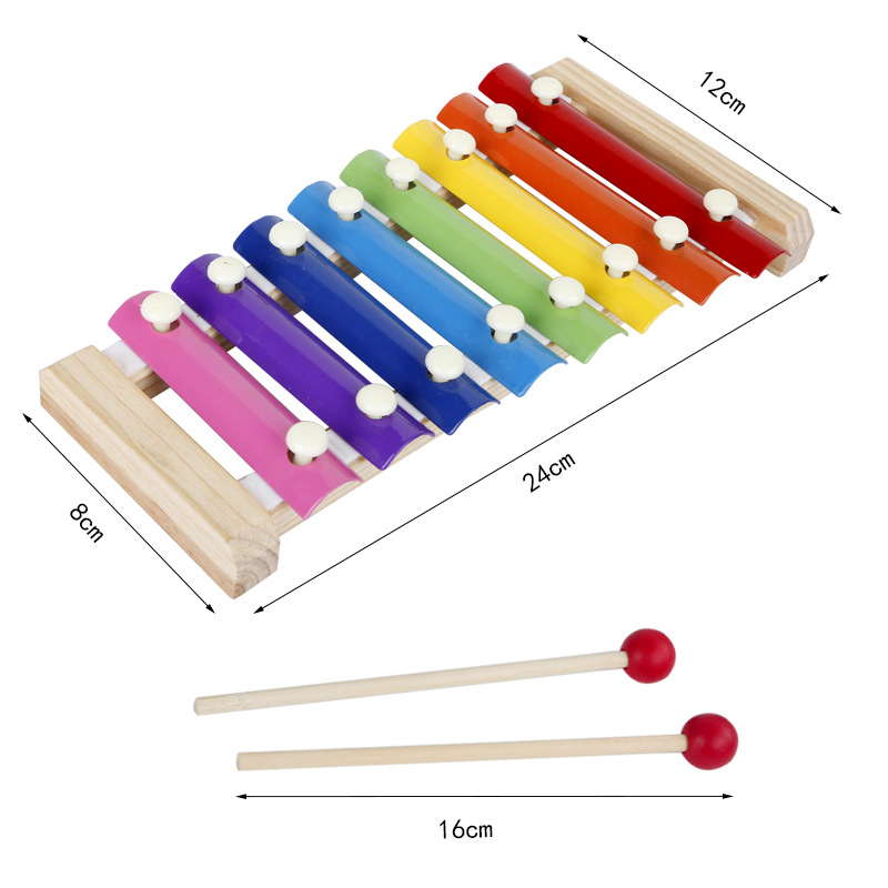 Wholesale of wooden eight-tone hand-cranked pianos for infants and toddlers, early education toys for babies, 1-2-3 years old Application Scenario