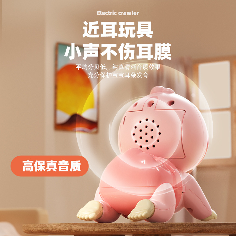 Baby toy, electric crawling baby, early education, guiding babies to learn crawling, assisting intelligence and brain stimulation, multi-functional toy Application Scenario