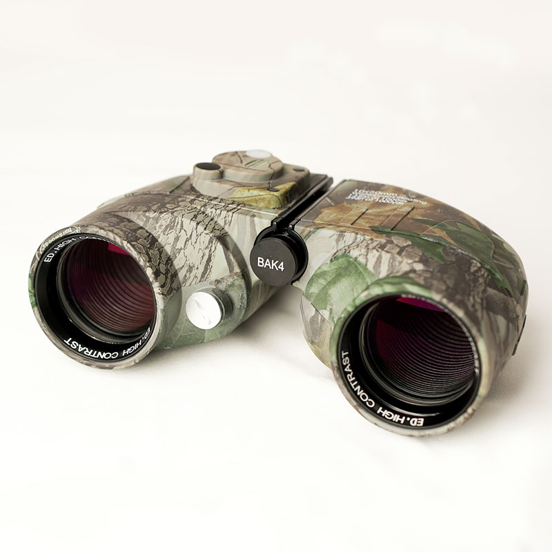 High-Sealed All-Metal 10X50 Compass Distance Measurement Waterproof Telescope, Outdoor Low-Light Night Vision Binoculars Specification drawing
