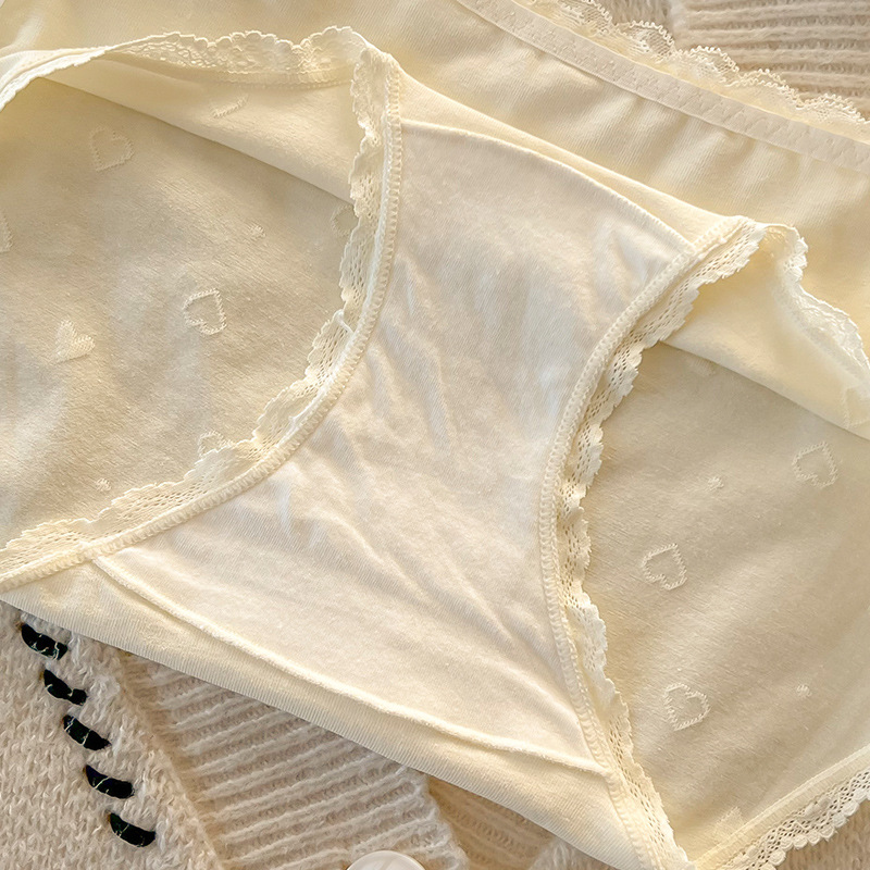 All-cotton autumn and winter extended 10A antibacterial Class a pure cotton underpants for women, comfortable mid-waist triangular shorts for women Specification image
