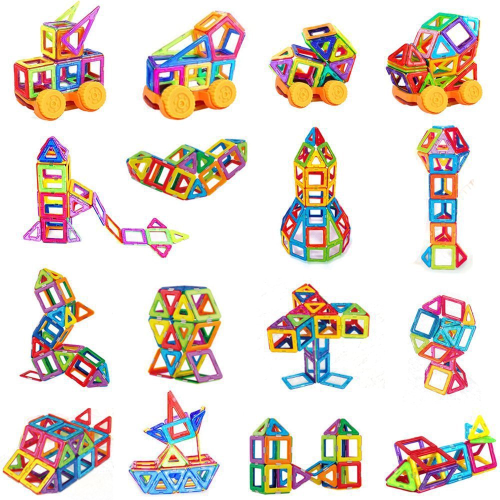 Cross-border magnetic sheets, loose pieces, strong magnetic sheets, toy building blocks, children's educational assembly toys, wholesale from manufacturers Item Picture