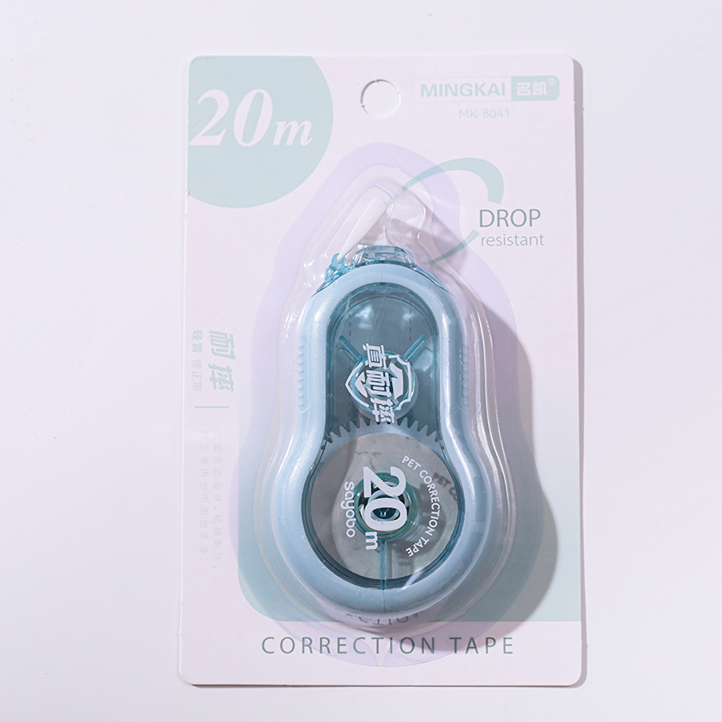 MK-8041足20米高品质修正带PET透明不断带改正带 学生专用修改带 厂家直销详情4