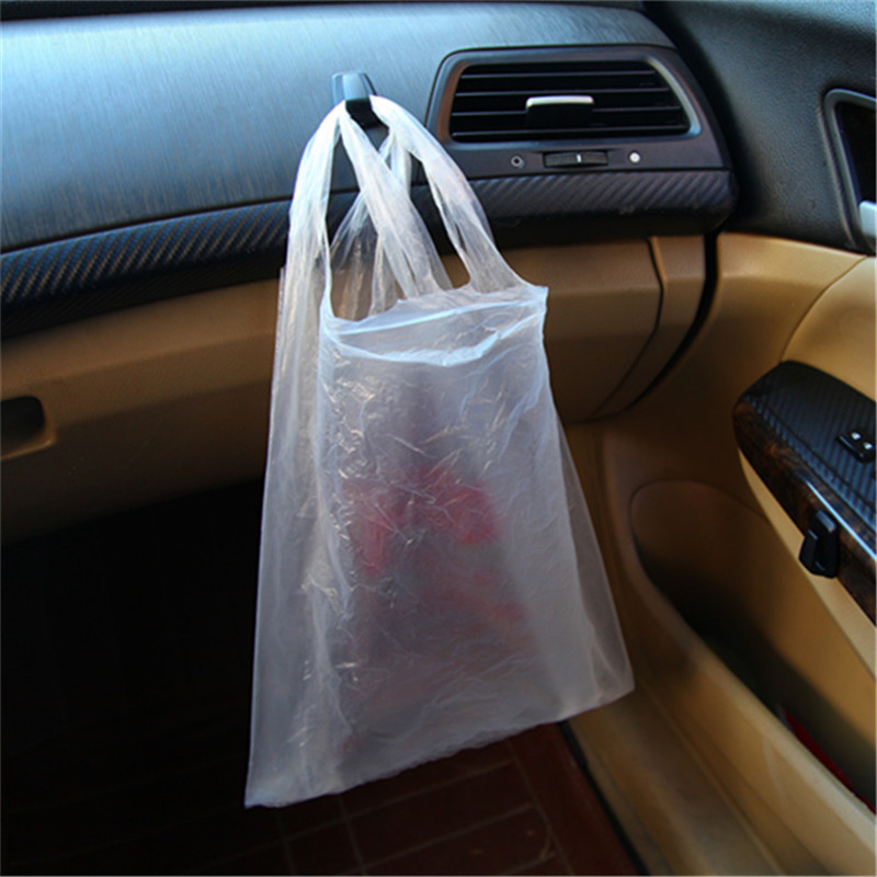 3 mini car hooks for attaching to the dashboard, car interior accessories, garbage bags, convenient and hidden adhesive hooks Application Scenario