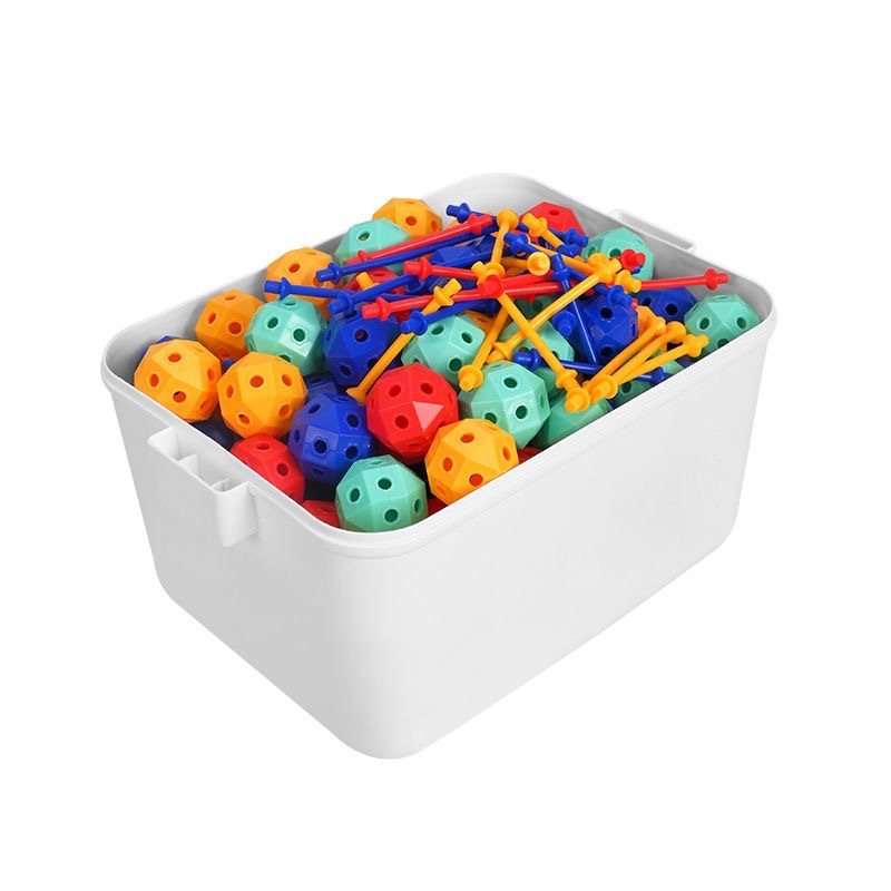 Wholesale building blocks, popular children's kindergarten, educational and versatile 3D kids' toys, large spherical blocks, three-dimensional assembly, three-dimensional Item Picture