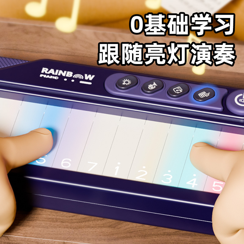 Children's electronic organ color screen touch introduction early education enlightenment toy for beginners learning piano, gift for girls aged 3-6 Specification drawing