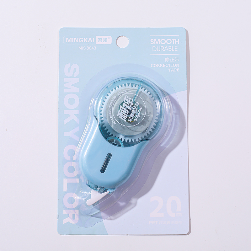 MK-8043 20-meter high-quality correction tape PET transparent continuous tape correction tape, student-specific correction tape factory direct sales Specification drawing