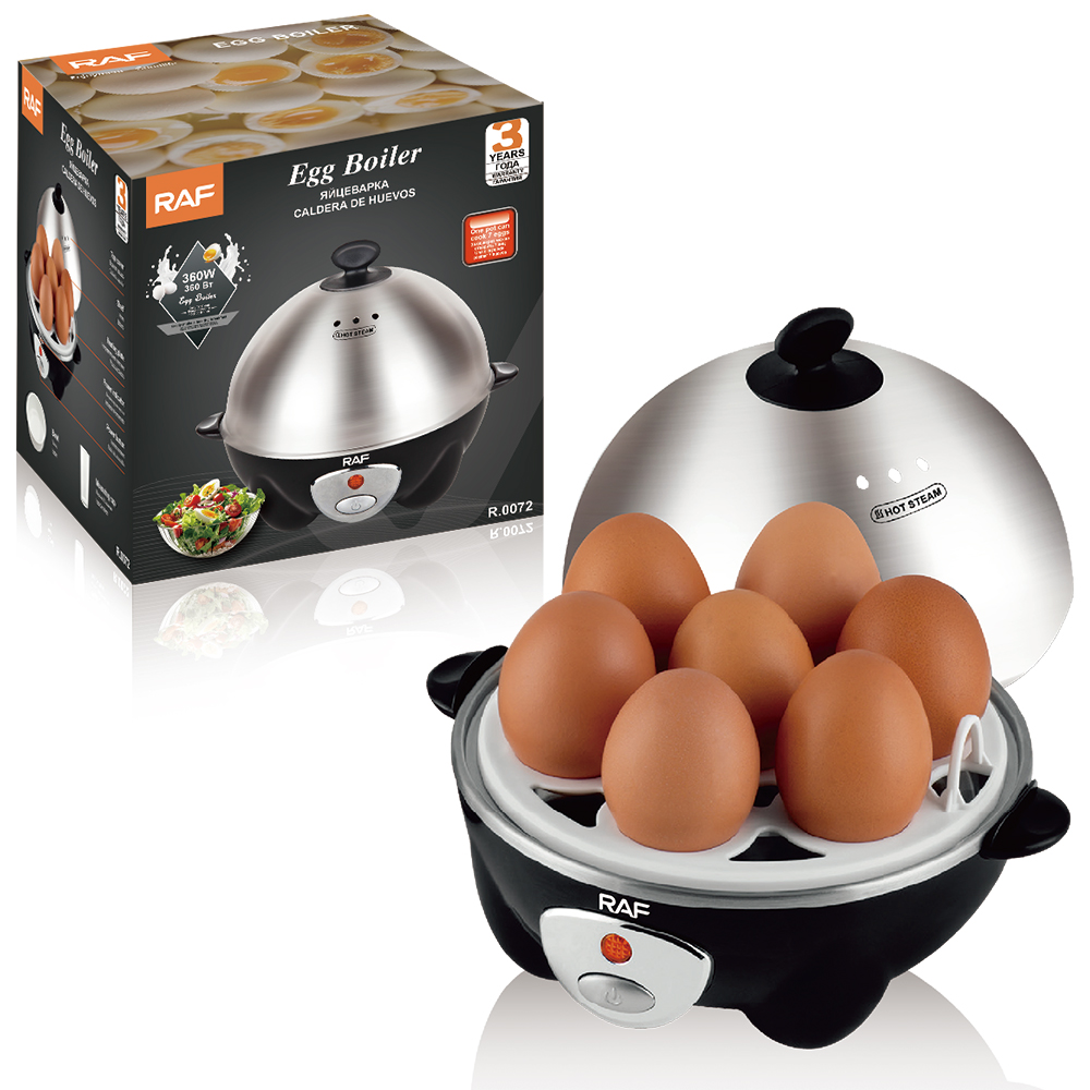 RAF European-style egg cooker, fully automatic for home use, one-click operation for multiple eggs, egg steaming wonder, soft-boiled eggs, hot spring eggs Specification image