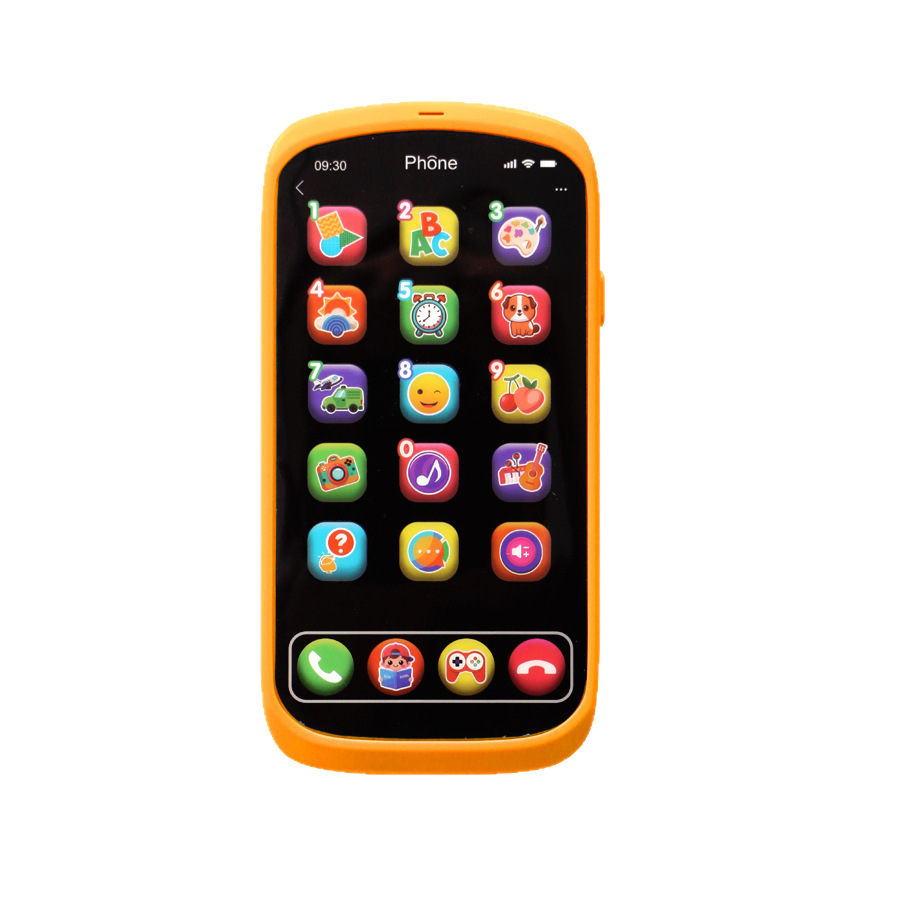 Foreign trade English version Amazon children's mobile phone touch screen toy Early education and intelligence touch screen simulation phone learning machine Item Picture