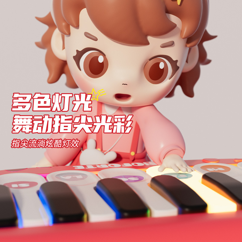 Cross-border wholesale of children's pocket electronic keyboards, pianos, multi-functional beneficial intelligence, early education, science and education, music toys for boys and girls details Picture