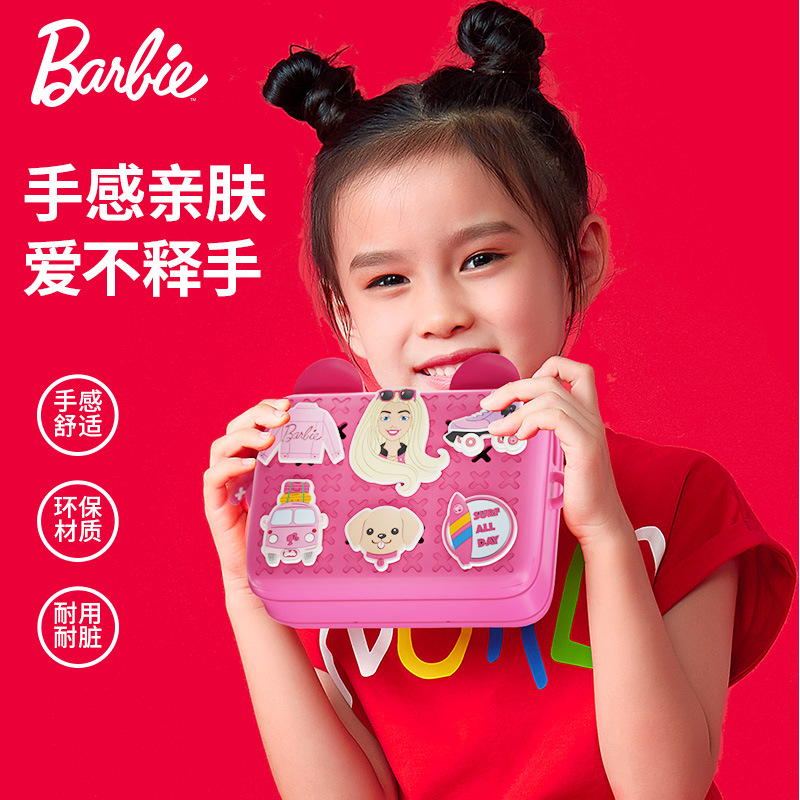 Barbie's new light and trendy small shoulder bag, children's national trend single-shoulder bag, baby and kindergarten cartoon crossbody bag, DIY gift details Picture
