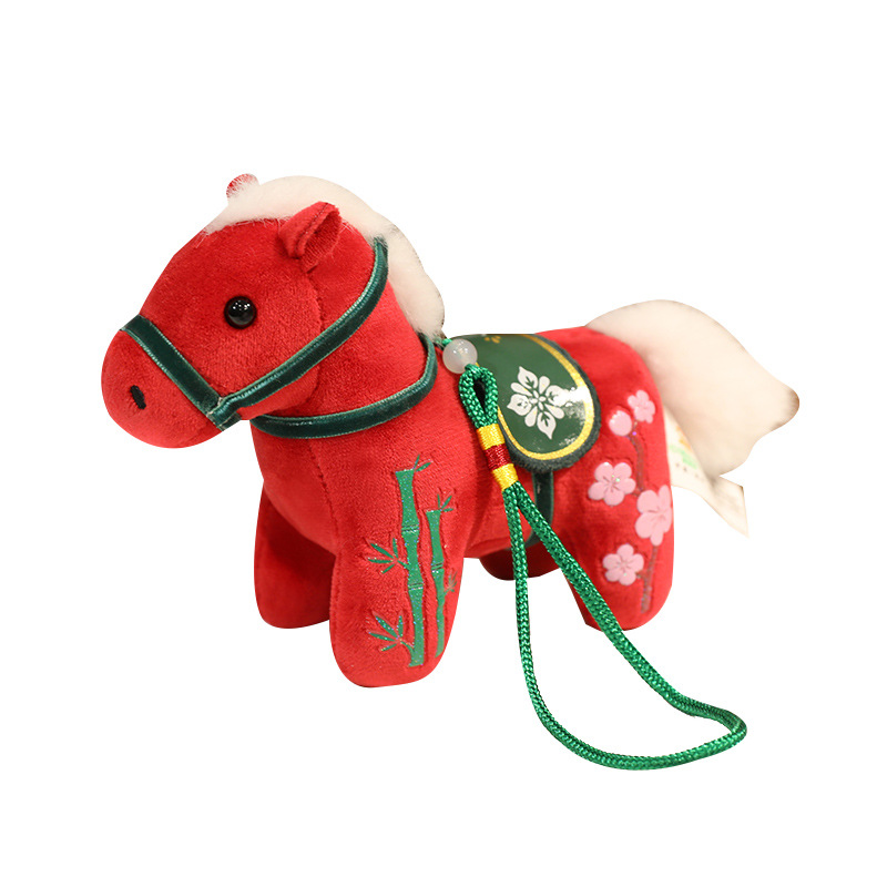 Authentic imitation of Chinese trend style pony pendants, plush toys, pony figurines, bags, pendants, keychains, mascots Item Picture