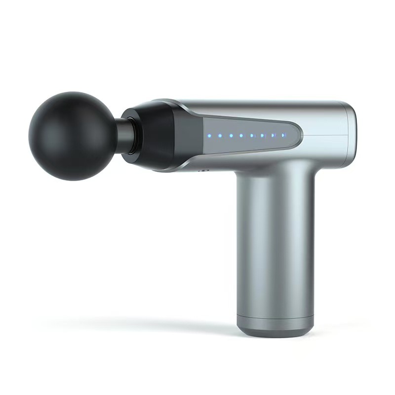 New mini fascia gun, LCD model, cross-border portable neck mask gun, muscle massager, electric massage gun wholesale details Picture
