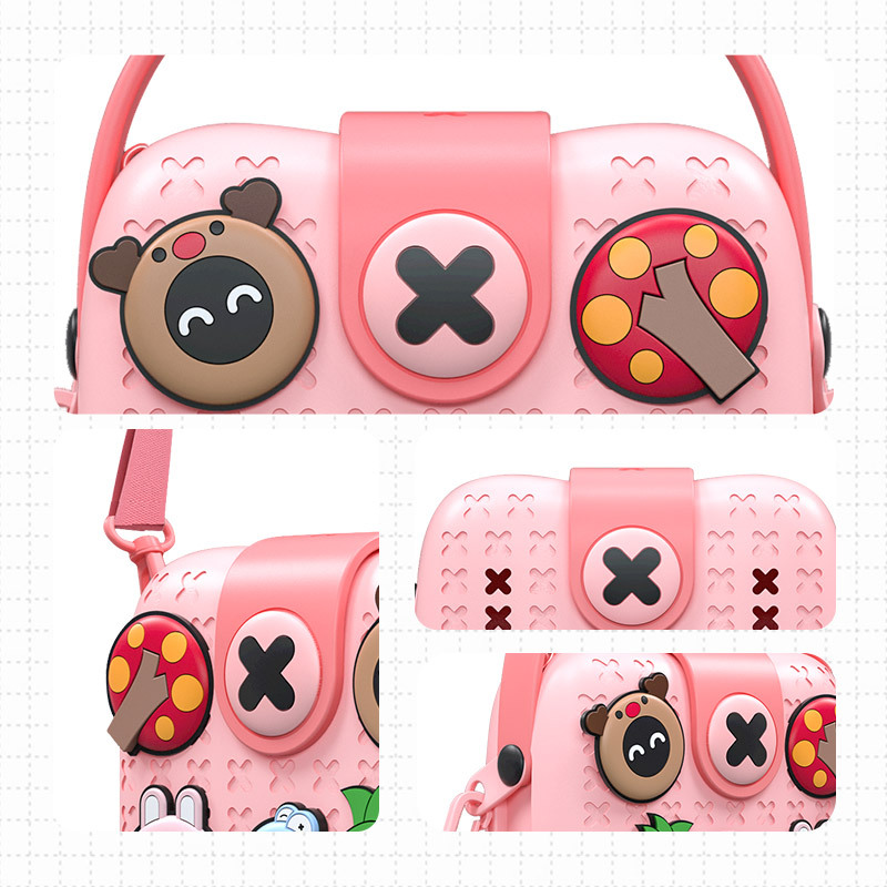 New children's small bags, national trend single-shoulder bags, baby and kindergarten cartoon crossbody bags, DIY gifts Specification drawing