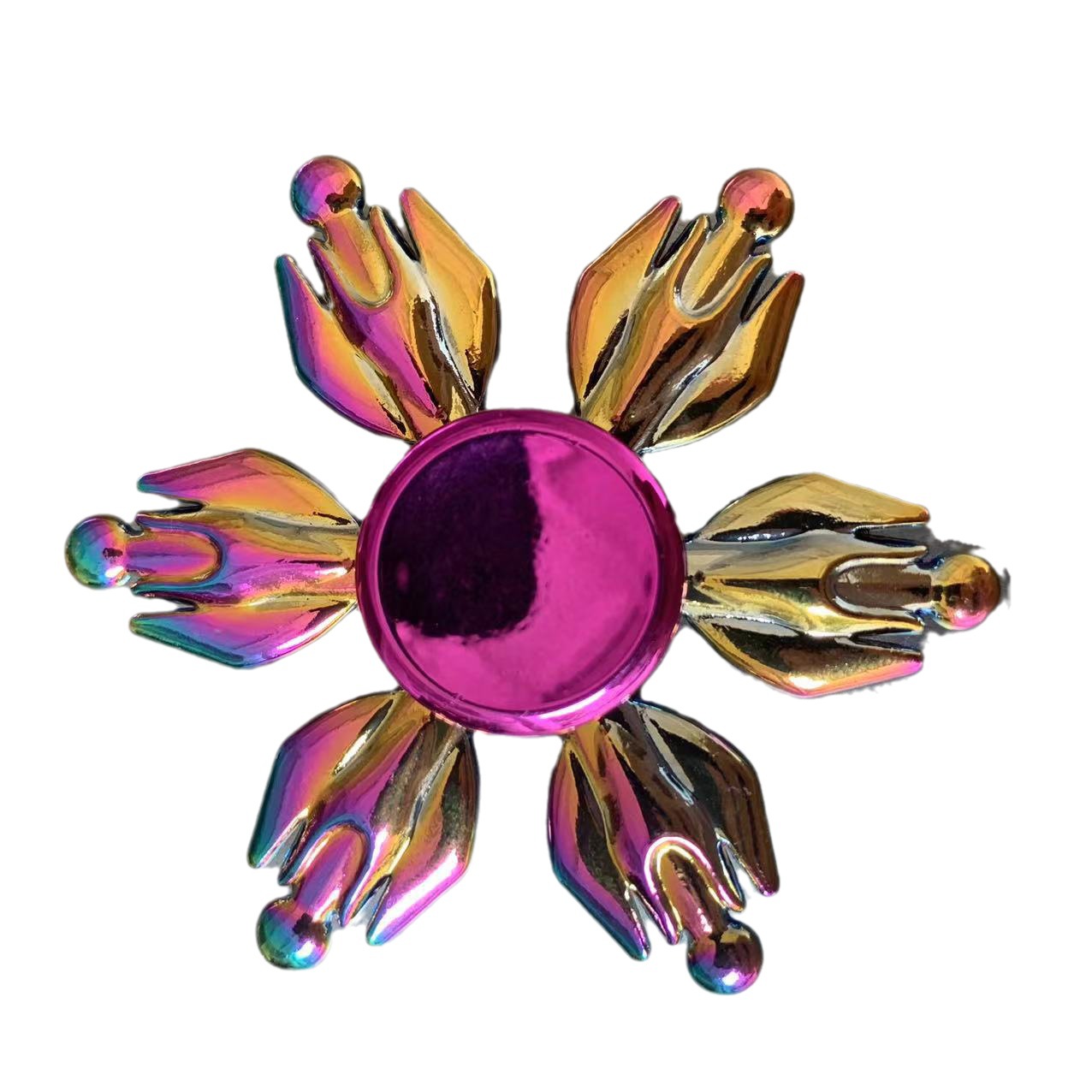 Factory wholesale alloy fidget spinners, colorful fidget spinners, stress-relieving fidget spinners, night market street stalls and small commodities Item Picture