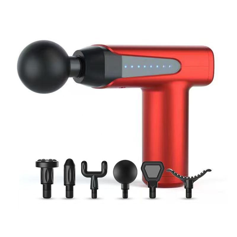 New mini fascia gun, LCD model, cross-border portable neck mask gun, muscle massager, electric massage gun wholesale