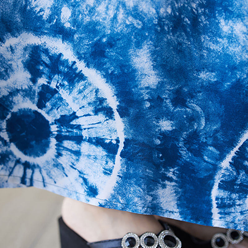 This Is A Large-Sized, Slimming Dress With Printed Prints For Export To Kazakhstan. It's A Short-Sleeved, Skin-Concealing, And Ethereal Long Skirt For Women In Summer Application Scenario