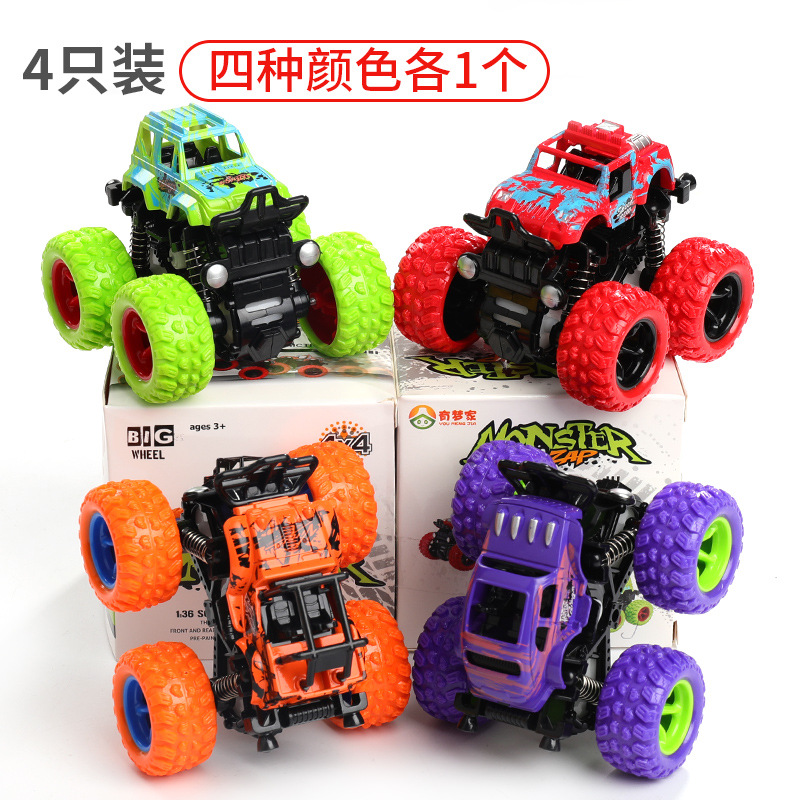 Best-selling inertial four-wheel drive toy cars, boys' stunt off-road vehicles, children's toys and gifts, wholesale at street stalls Application Scenario
