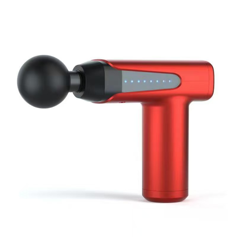 New mini fascia gun, LCD model, cross-border portable neck mask gun, muscle massager, electric massage gun wholesale Item Picture
