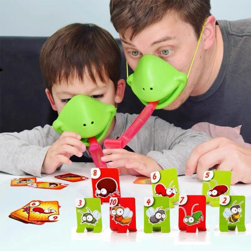 Douyin Frog Mouth Tongue board game, Snake Changing Color Lizard Card competition, parent-child interactive tabletop children's toys details Picture