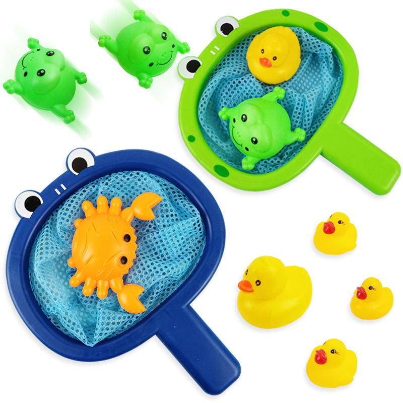 Cross-border bath toys, babies, children, water play, infants, kids, fishing nets, water play animals, boys and girls, bathroom fishing fun Item Picture