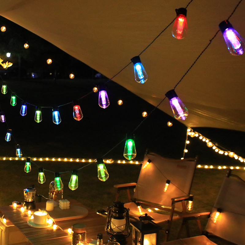 窗帘灯串/圣诞树带灯/彩灯/24V硅胶软灯条/户外细节图