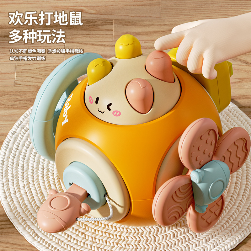 Baby toys, busy ball players, ball grasping, intelligence perception, hexahedral soothing magic tool, baby early education, spinning and playing toys Specification drawing