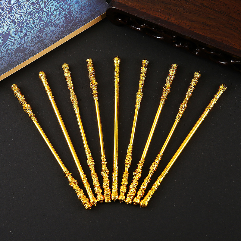 Wukong Ruyi Golden Hoop Rod Game peripheral mini all-metal handicraft display model display, kindergarten gift full figure