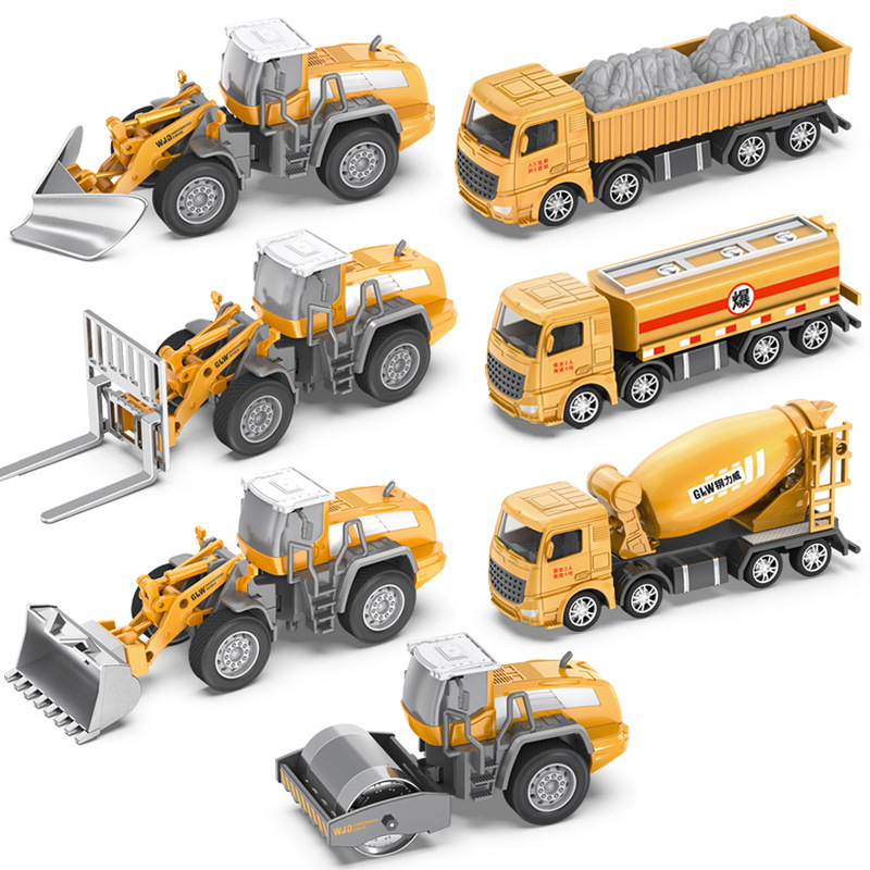 Cross-border manufacturer's multi-functional sound and light alloy vehicle set, sliding engineering vehicle, excavator mixer, forklift tower toy Specification drawing