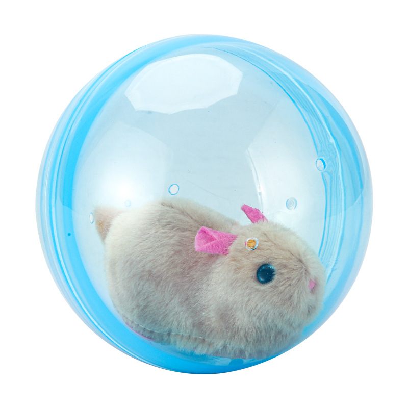 Cross-border children's Internet celebrity toy stall wholesale, walking and playing cats, simulated plush pets, electric hamsters, rabbits, rolling balls Item Picture