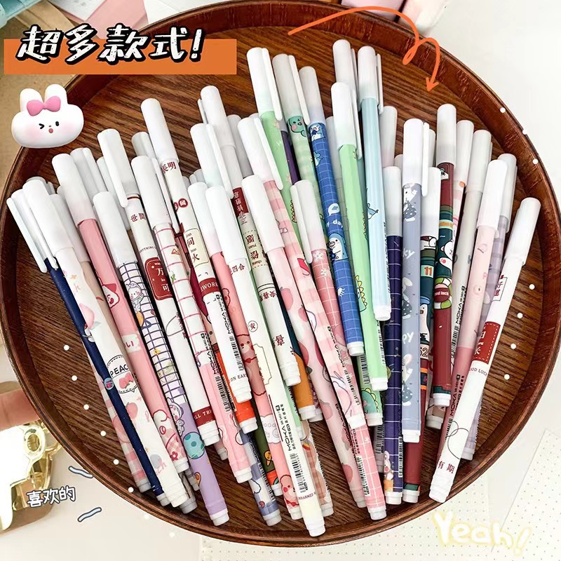Cap erasable gel pen, high appearance level, student learning supplies, children's writing pen, wholesale in stock, notebook gel full figure