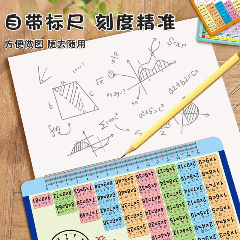 A complete set of multiplication table and division table learning cards for first and second grade primary school students Specification drawing