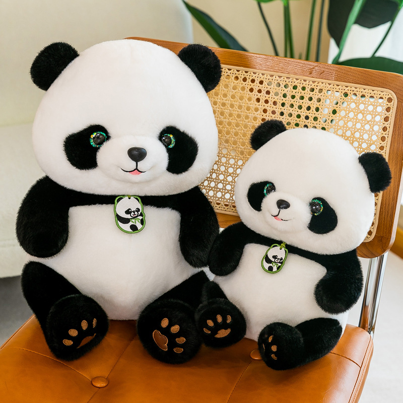 Cute national treasure - giant panda plush toy dolls, Panda Beibei dolls, commemorative gifts, mascots, street stall gifts full figure