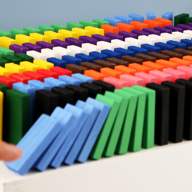 12-color 120-piece standard competition dominoes adult large children's early education wooden educational toys Specification drawing