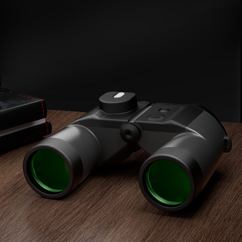 The New Habo High-End Telescope 10X50 Multi-Color Compass Infrared Ranging Outdoor Low-Light Night Vision High-Definition High-Magnification Marine Compass Binoculars Specification drawing