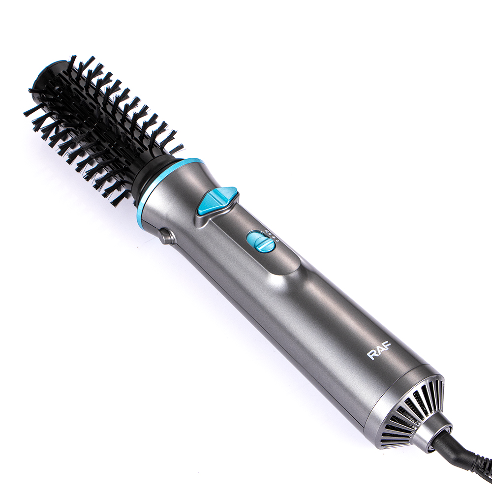 RAF European standard cross-border hot air comb for home use, women's beauty and hair care dry curling straight 2in1, electric curling iron Specification drawing