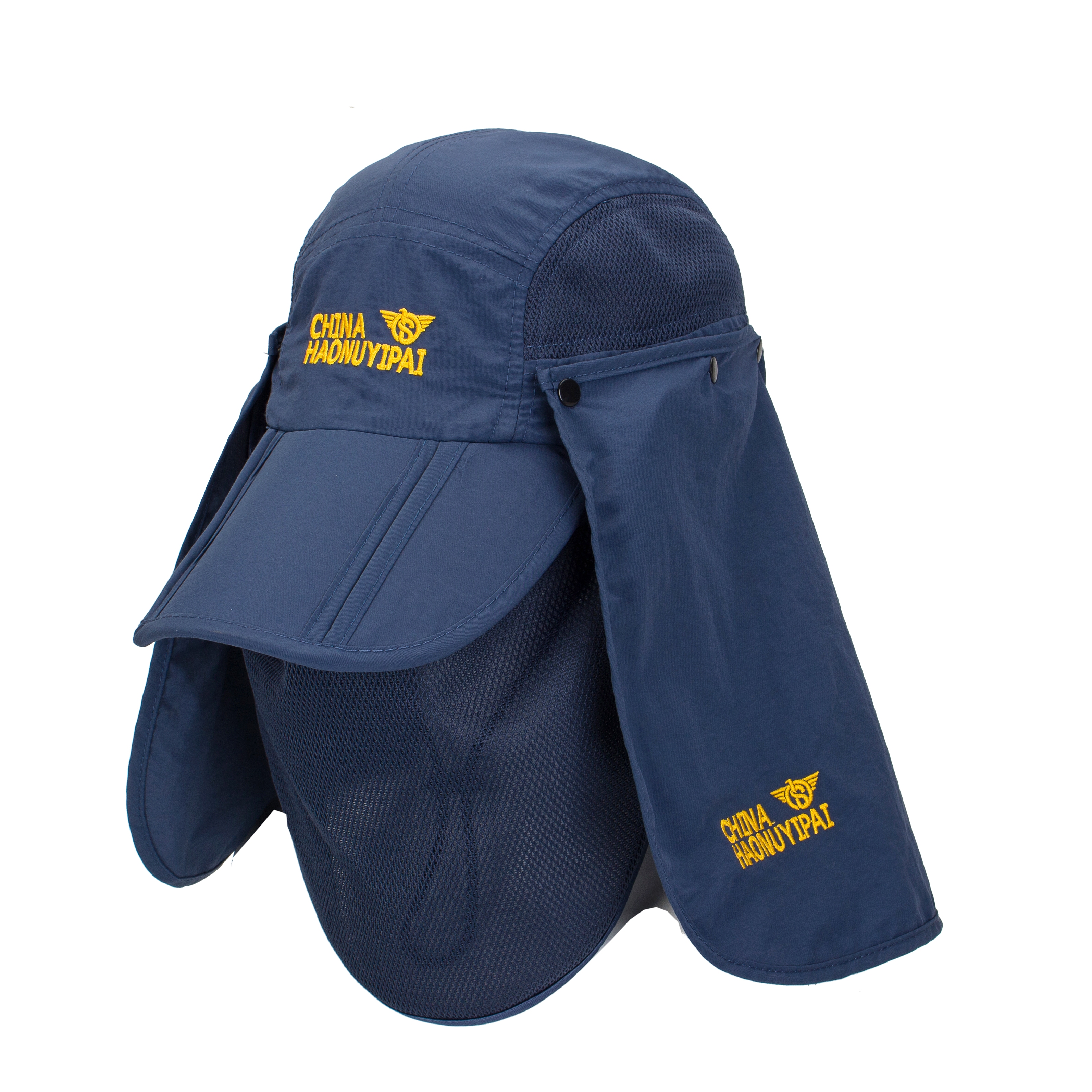 Yiwu quality goods Haonu Yipai Spring and Summer outdoor sun protection headscarf accessories, sun hats, fishing hats, suitable for both men and women, breathable, fashionable and versatile. 1006/38619 Application Scenario