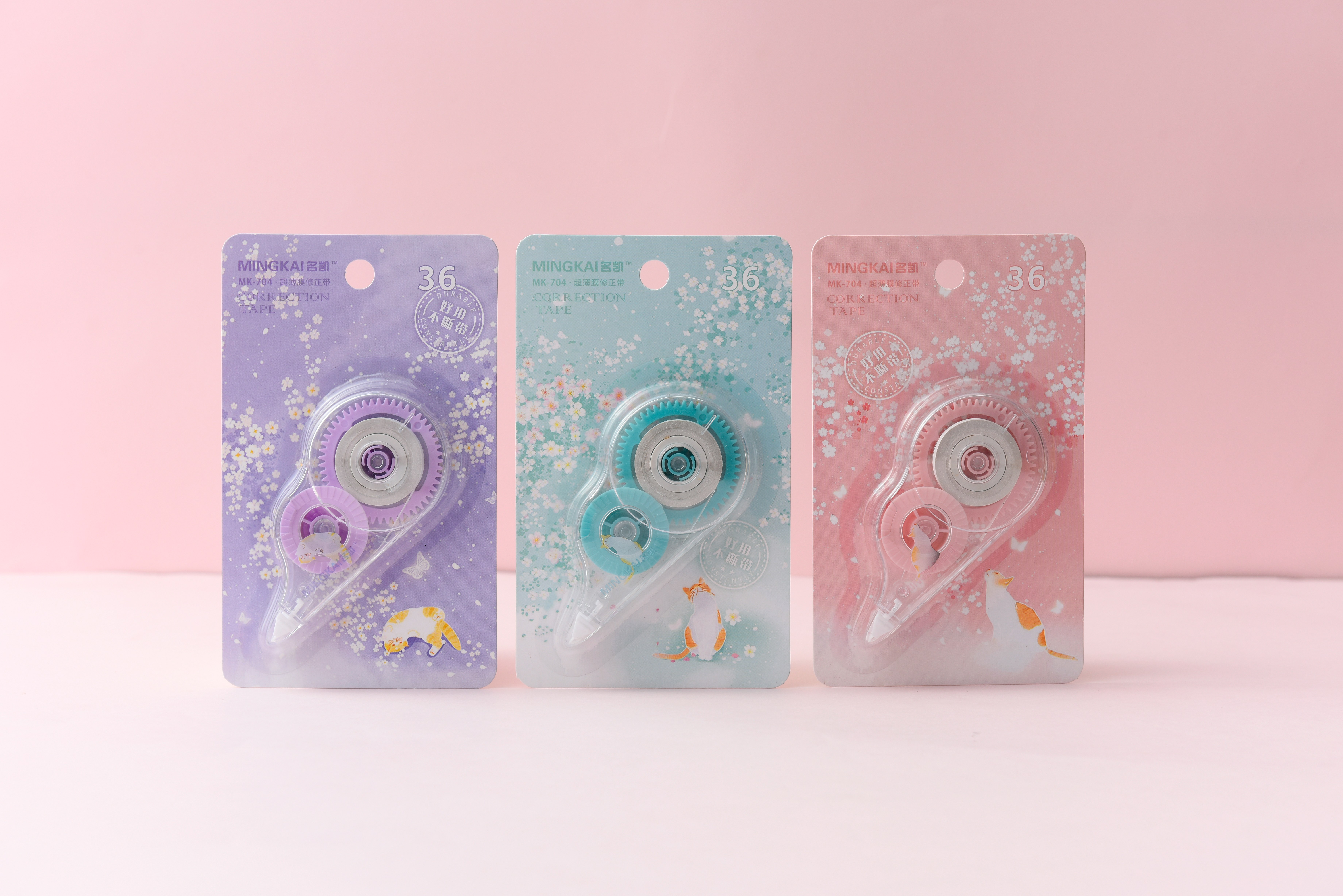MK-704 full-meter high-quality correction tape 36 PET transparent continuous tape correction tape, student-specific correction tape factory direct sales full figure