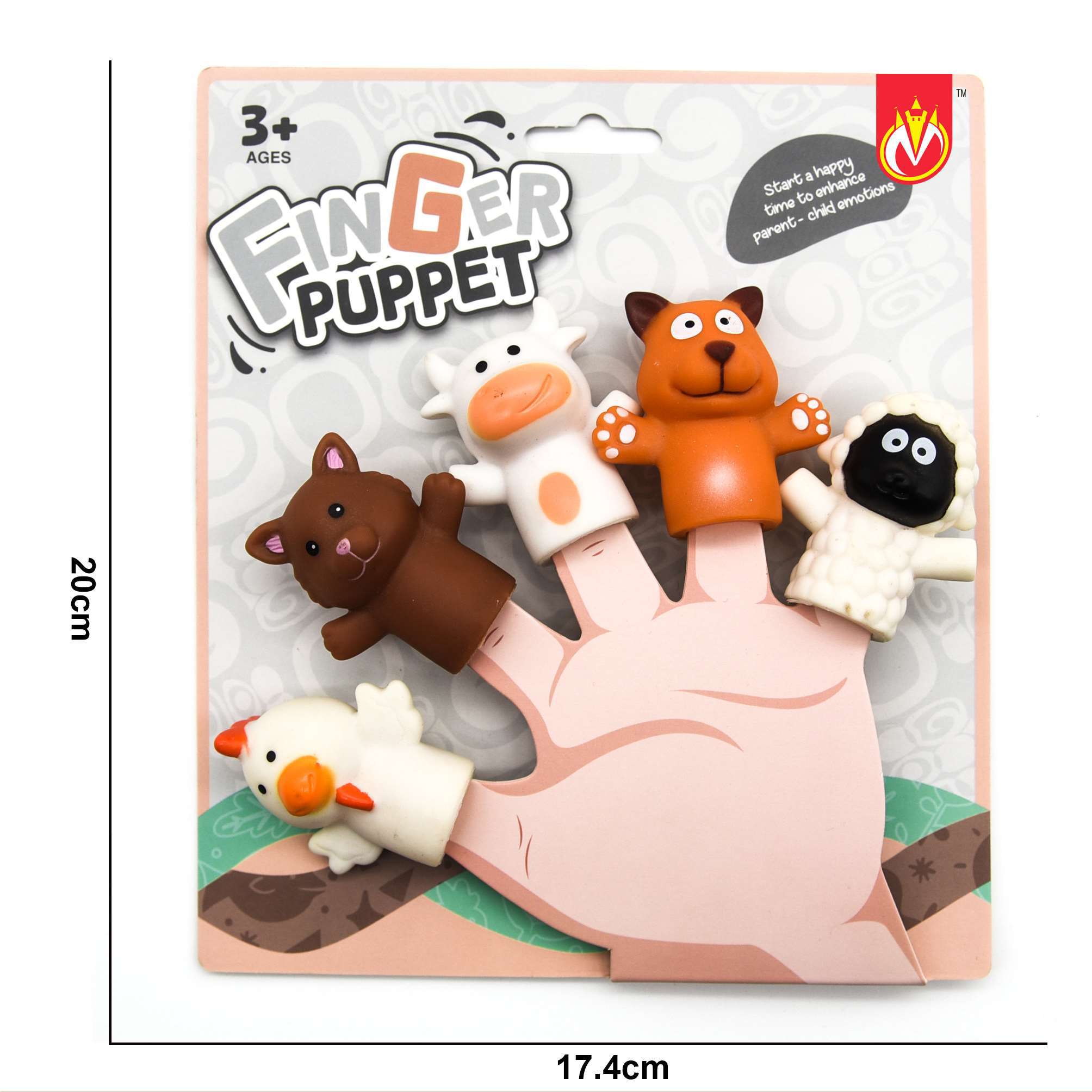 TG71421 Little Sheep Finger Animal Finger Doll Educational Hand Doll Toy Children and Infants Soothing Finger Doll Set details Picture