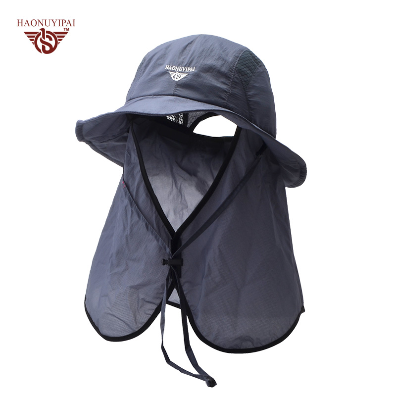 Cycling helmet, sun hat, women's summer wide-brimmed sun protection and UV protection, outdoor fishing fisherman's hat with hood, good goods from Yiwu 1006/38619 details Picture